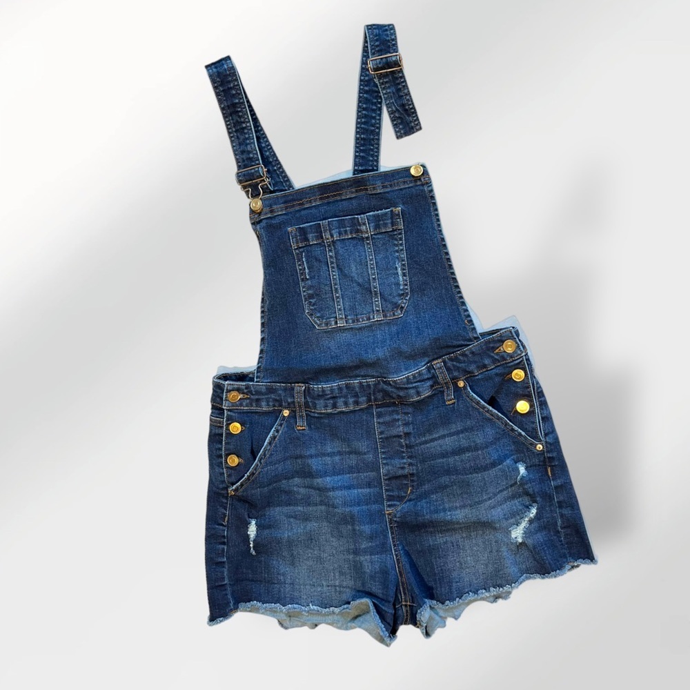 🟢5/$25  No Boundaries Denim Overall Shorts